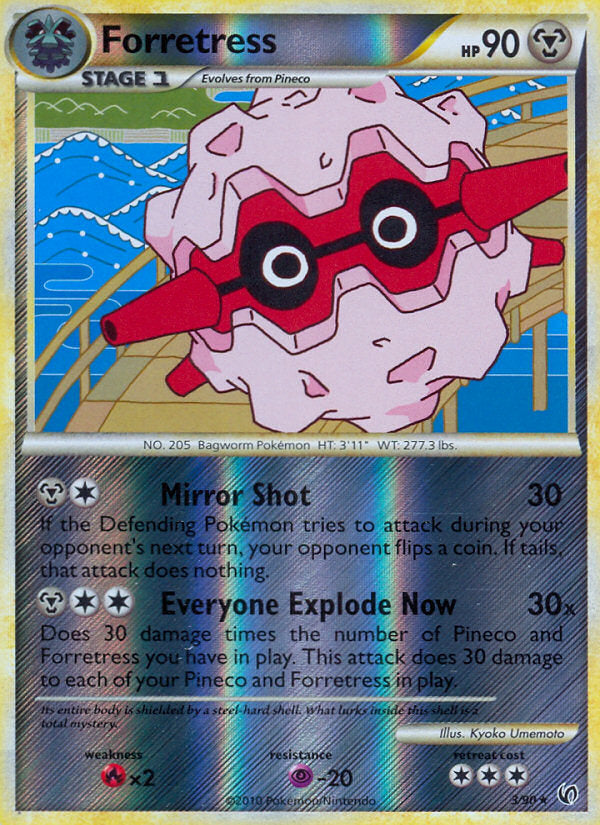 Undaunted Forretress #3/90 reverse holo